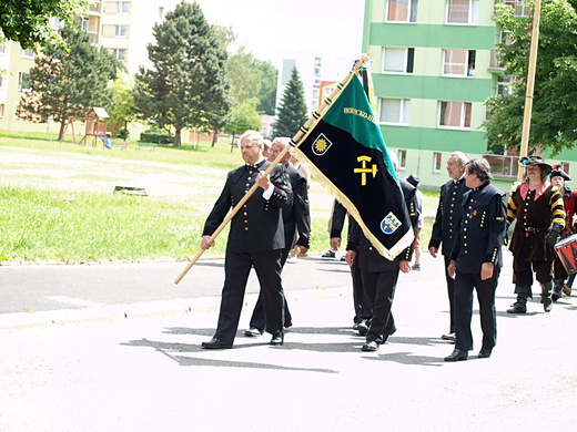 Vysvěcení praporu horníků.