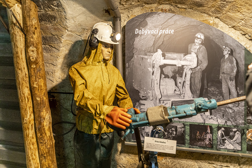 Expozice těžby uranu na Českolipsku